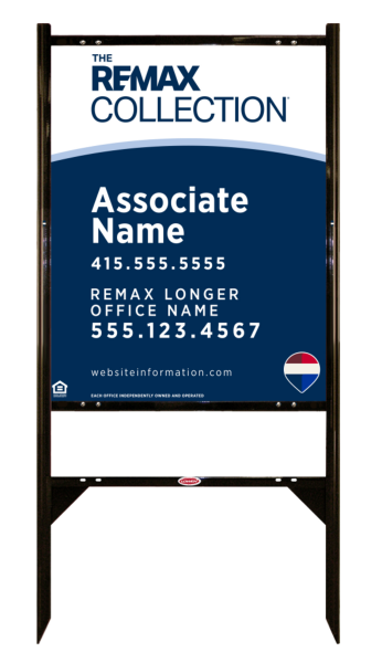 Angle Iron Frame and Collection Associate Name Sign Panel unit, 30h x 24w, Steel